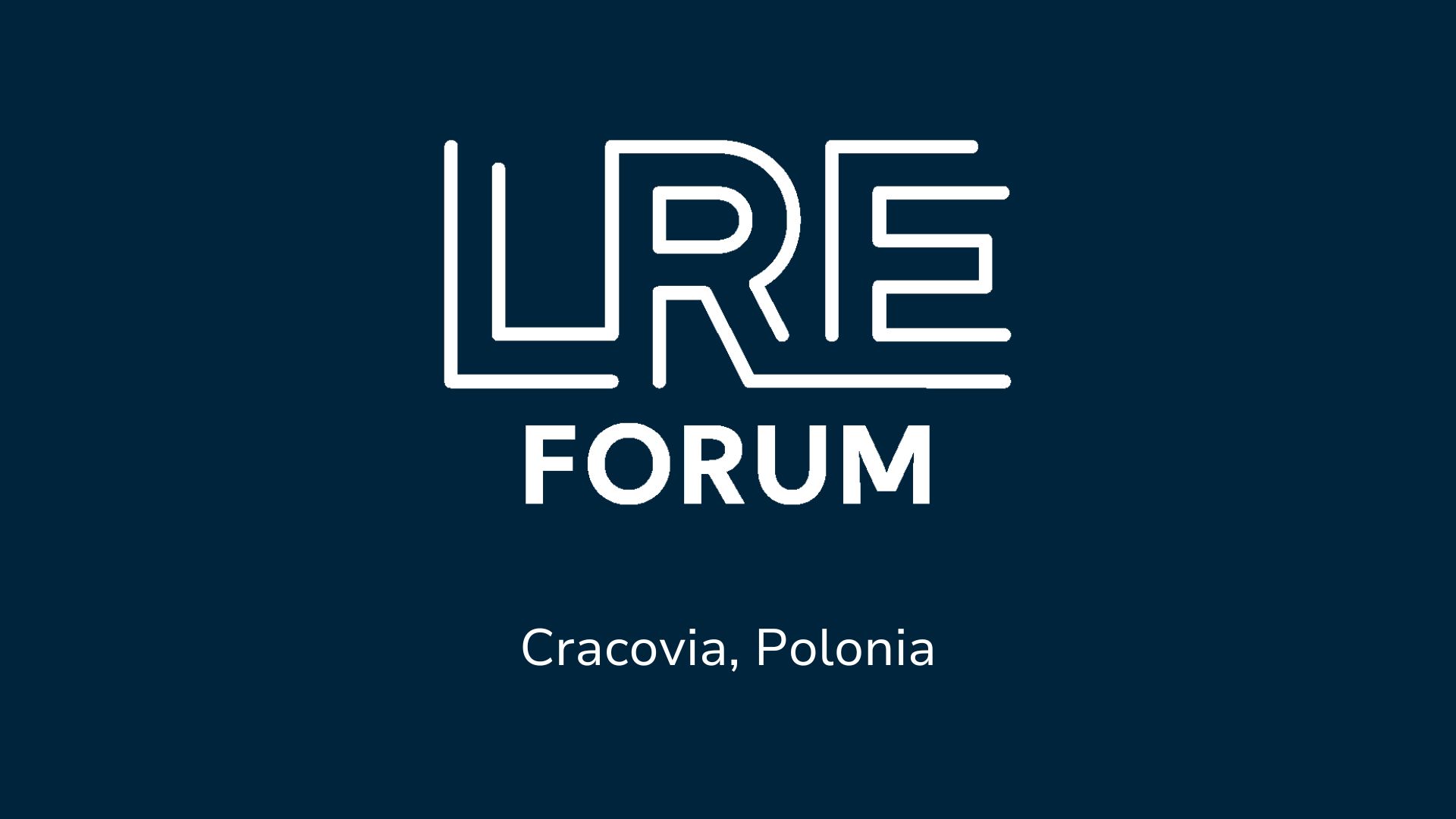 Il Forum annuale di LRE 2025: quattro giorni di seminari, convegni, visite guidate ed incontri con gli operatori a Cracovia!
